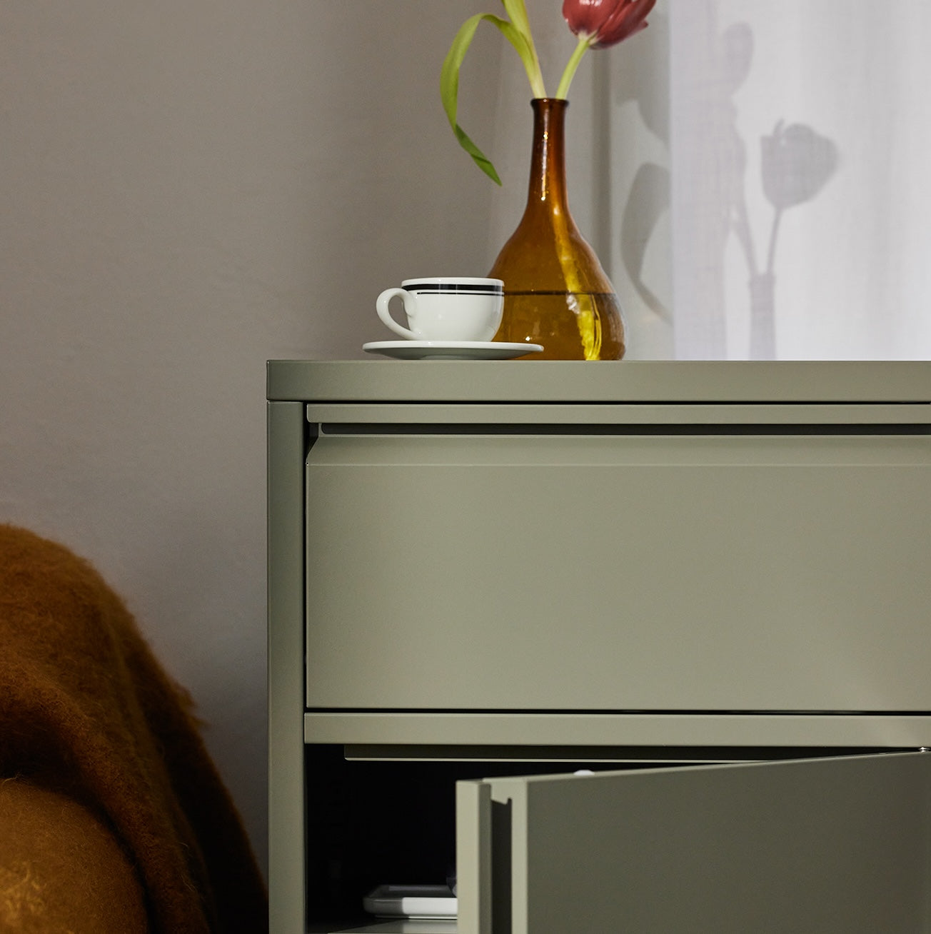 Bon Bon Side Table - Moss Grey