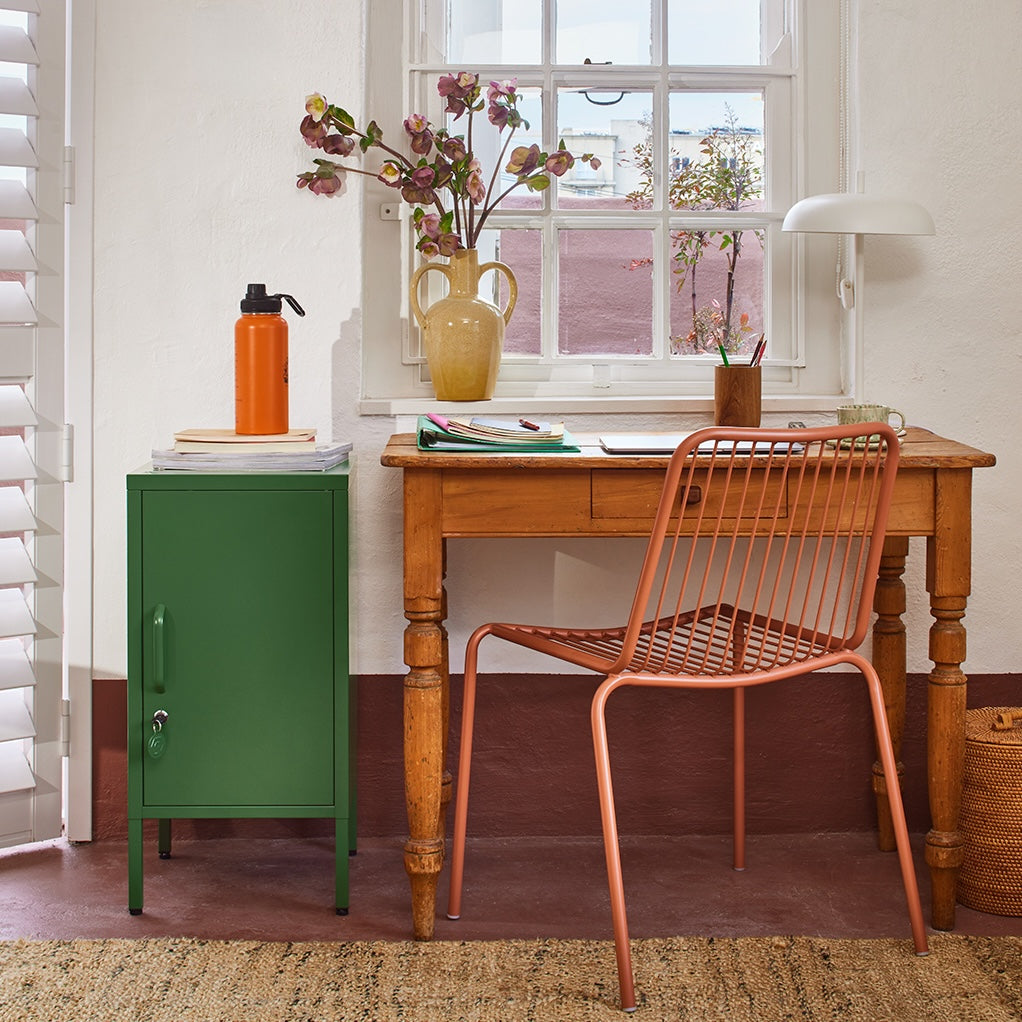 Sugar Cube Side Table - Dark Olive