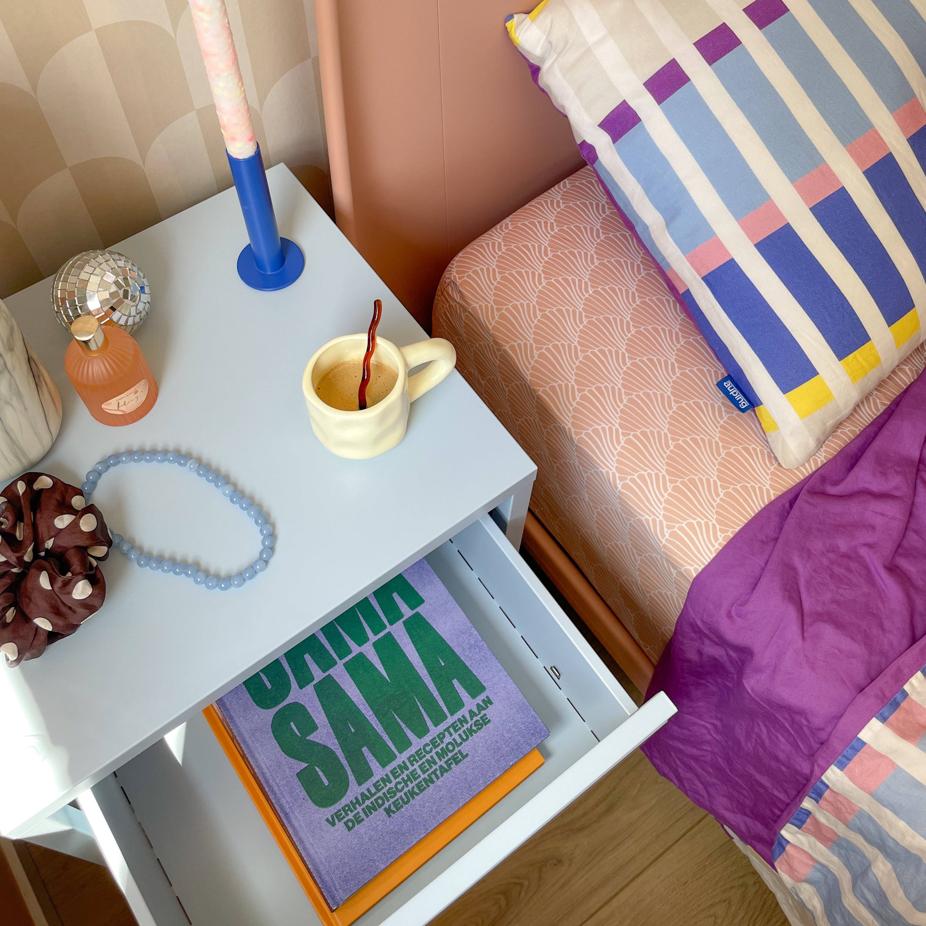 Bon Bon Side Table - Salt Blue
